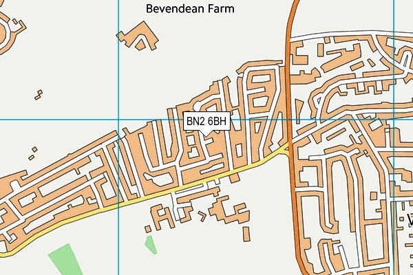 BN2 6BH map - OS VectorMap District (Ordnance Survey)