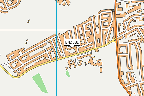 BN2 6BL map - OS VectorMap District (Ordnance Survey)