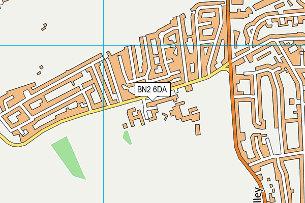 BN2 6DA map - OS VectorMap District (Ordnance Survey)