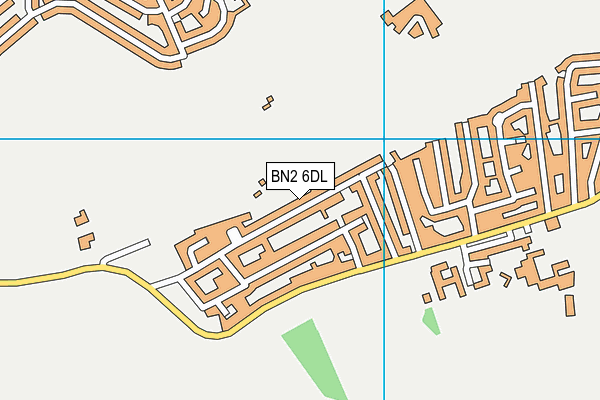 BN2 6DL map - OS VectorMap District (Ordnance Survey)
