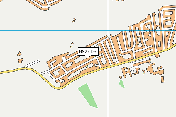 BN2 6DR map - OS VectorMap District (Ordnance Survey)