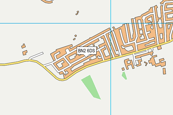 BN2 6DS map - OS VectorMap District (Ordnance Survey)
