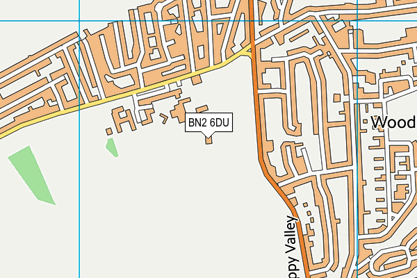 BN2 6DU map - OS VectorMap District (Ordnance Survey)