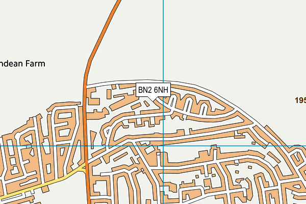 BN2 6NH map - OS VectorMap District (Ordnance Survey)
