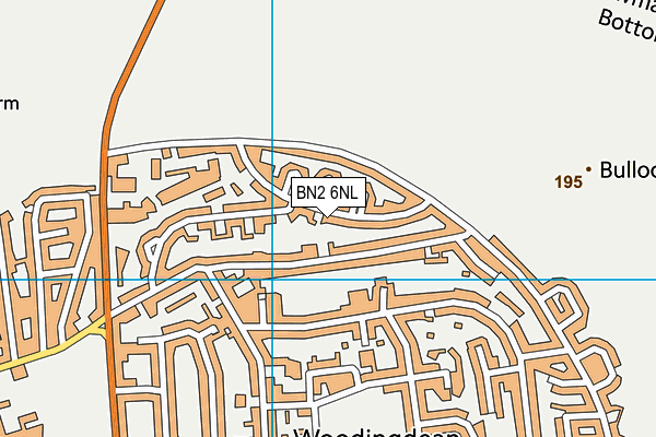 BN2 6NL map - OS VectorMap District (Ordnance Survey)
