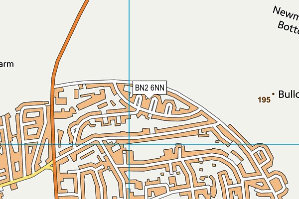 BN2 6NN map - OS VectorMap District (Ordnance Survey)