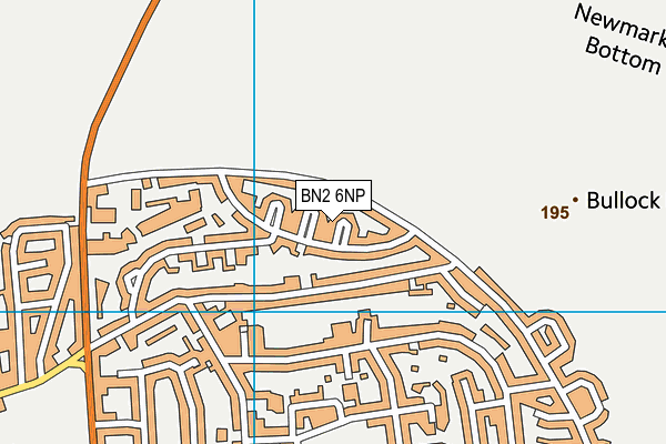BN2 6NP map - OS VectorMap District (Ordnance Survey)