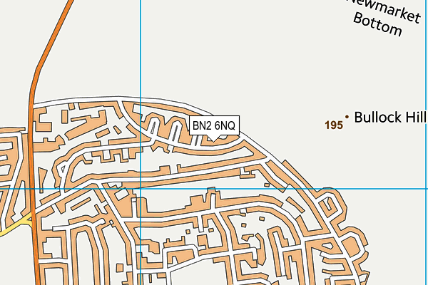 BN2 6NQ map - OS VectorMap District (Ordnance Survey)