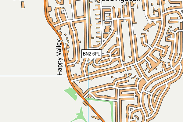 BN2 6PL map - OS VectorMap District (Ordnance Survey)