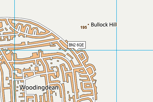 BN2 6QE map - OS VectorMap District (Ordnance Survey)