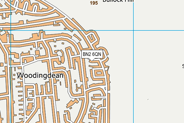 BN2 6QN map - OS VectorMap District (Ordnance Survey)