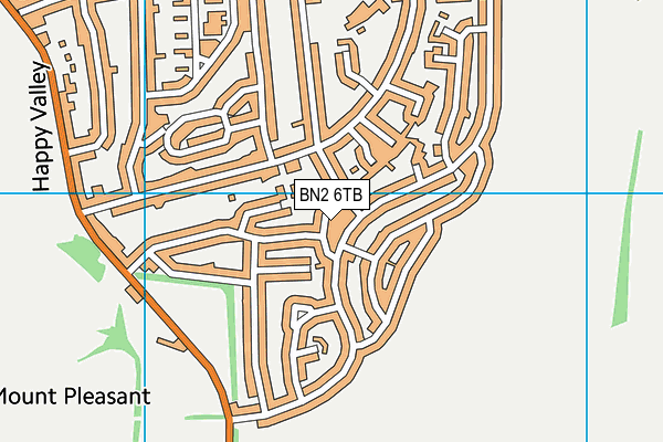 BN2 6TB map - OS VectorMap District (Ordnance Survey)