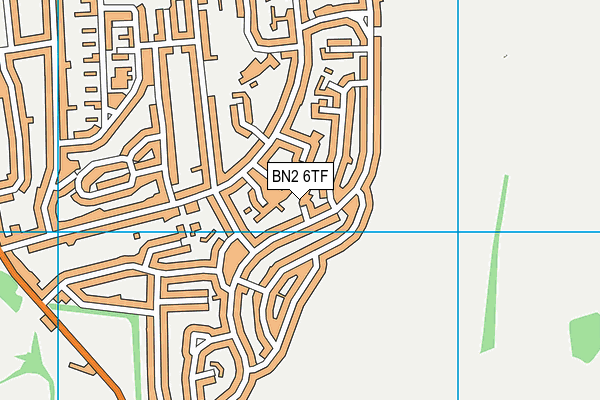 BN2 6TF map - OS VectorMap District (Ordnance Survey)