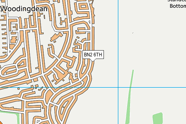 BN2 6TH map - OS VectorMap District (Ordnance Survey)