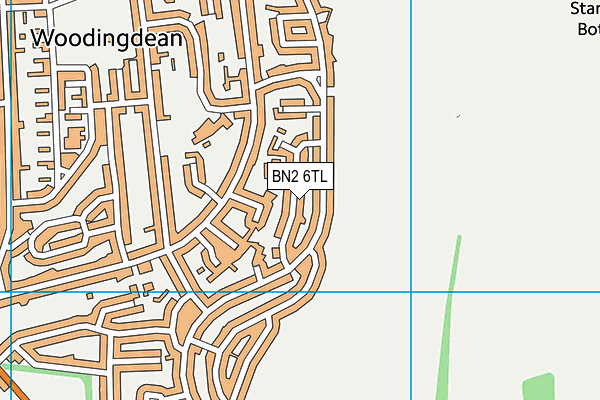 BN2 6TL map - OS VectorMap District (Ordnance Survey)