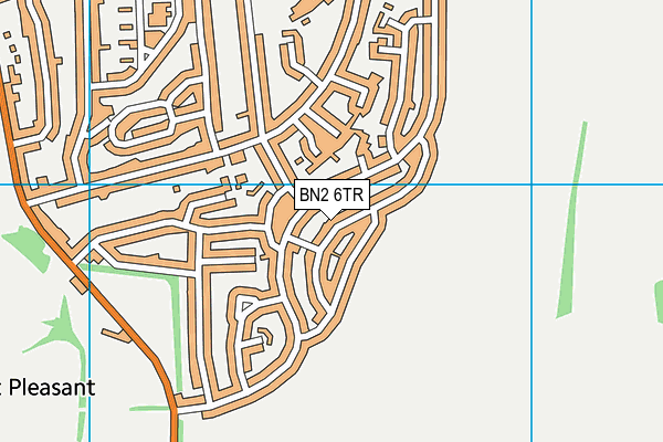 BN2 6TR map - OS VectorMap District (Ordnance Survey)