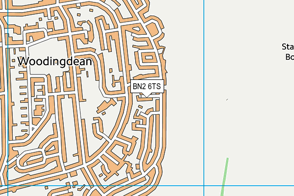 BN2 6TS map - OS VectorMap District (Ordnance Survey)