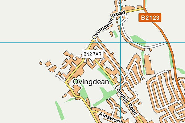 BN2 7AR map - OS VectorMap District (Ordnance Survey)