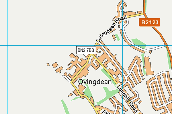 BN2 7BB map - OS VectorMap District (Ordnance Survey)