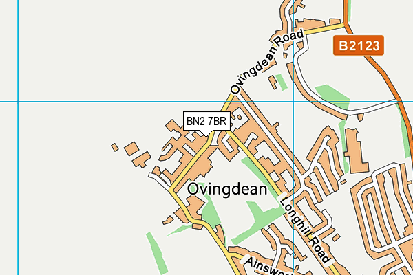 BN2 7BR map - OS VectorMap District (Ordnance Survey)