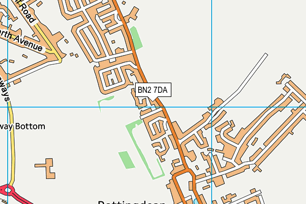 Rottingdean Recreation Ground map (BN2 7DA) - OS VectorMap District (Ordnance Survey)