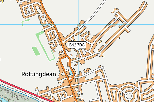 BN2 7DG map - OS VectorMap District (Ordnance Survey)