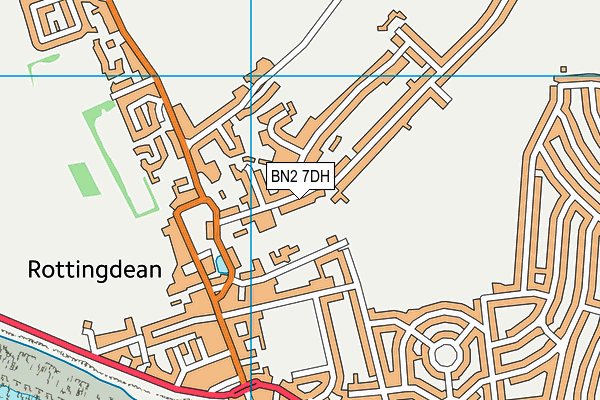 BN2 7DH map - OS VectorMap District (Ordnance Survey)