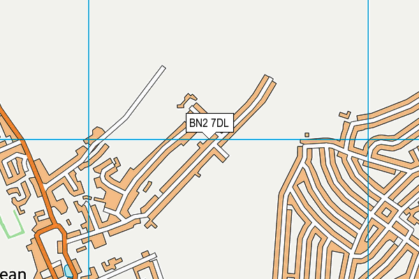 BN2 7DL map - OS VectorMap District (Ordnance Survey)