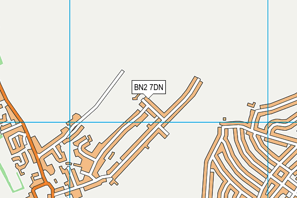 BN2 7DN map - OS VectorMap District (Ordnance Survey)