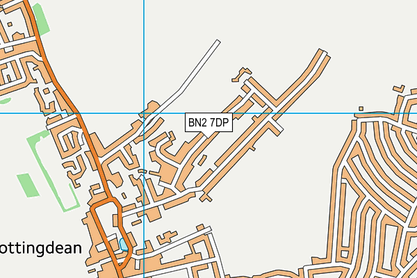 BN2 7DP map - OS VectorMap District (Ordnance Survey)