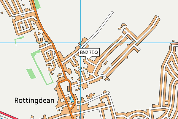 BN2 7DQ map - OS VectorMap District (Ordnance Survey)