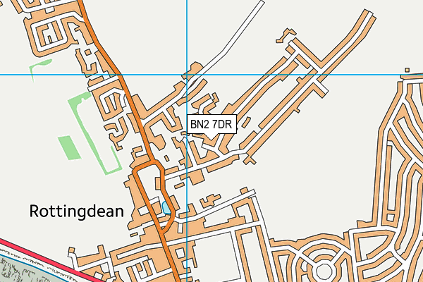 BN2 7DR map - OS VectorMap District (Ordnance Survey)