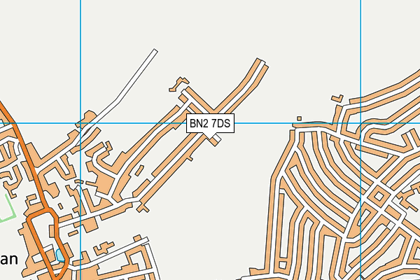 BN2 7DS map - OS VectorMap District (Ordnance Survey)