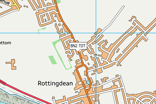 BN2 7DT map - OS VectorMap District (Ordnance Survey)