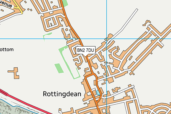 BN2 7DU map - OS VectorMap District (Ordnance Survey)