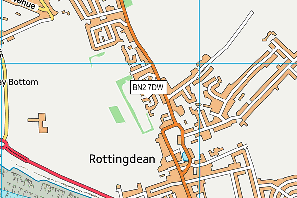 BN2 7DW map - OS VectorMap District (Ordnance Survey)