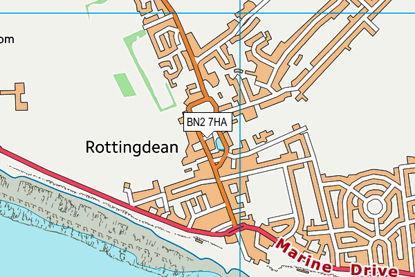Our Lady of Lourdes RC School map (BN2 7HA) - OS VectorMap District (Ordnance Survey)