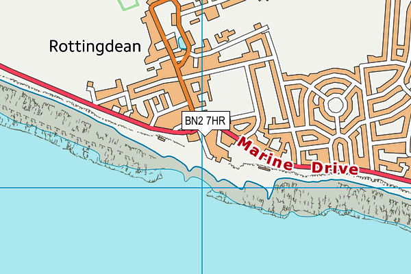 BN2 7HR map - OS VectorMap District (Ordnance Survey)