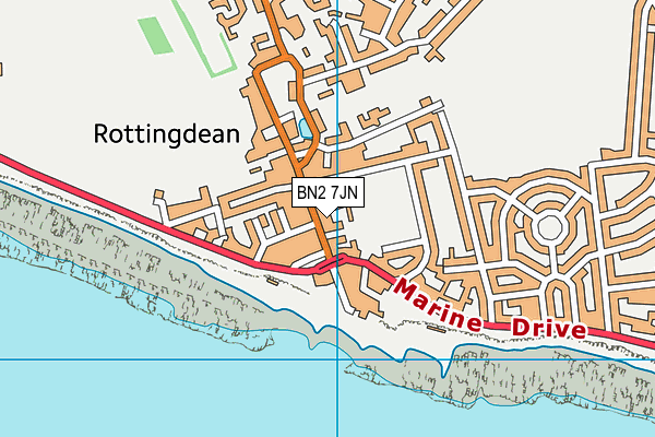 St Aubyns School (Closed) map (BN2 7JN) - OS VectorMap District (Ordnance Survey)