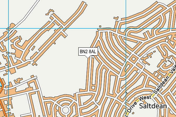 BN2 8AL map - OS VectorMap District (Ordnance Survey)