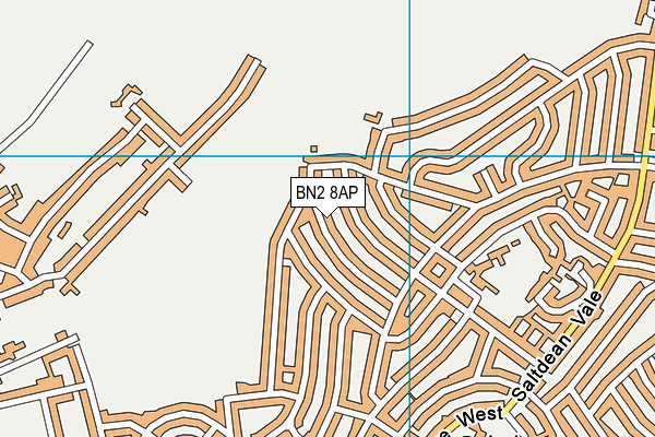 BN2 8AP map - OS VectorMap District (Ordnance Survey)