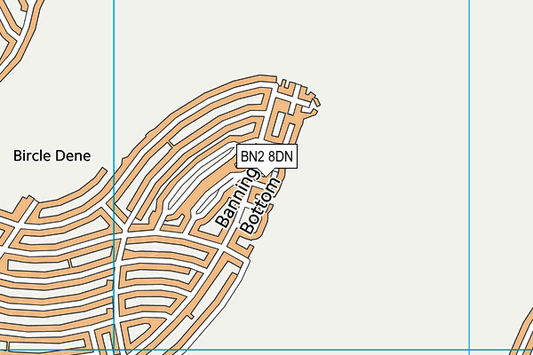 BN2 8DN map - OS VectorMap District (Ordnance Survey)