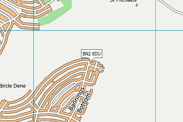 BN2 8DU map - OS VectorMap District (Ordnance Survey)