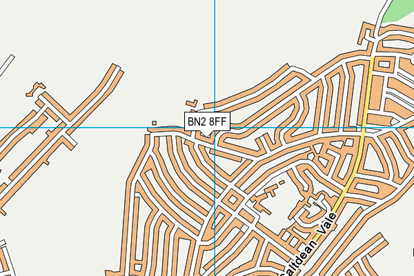 BN2 8FF map - OS VectorMap District (Ordnance Survey)