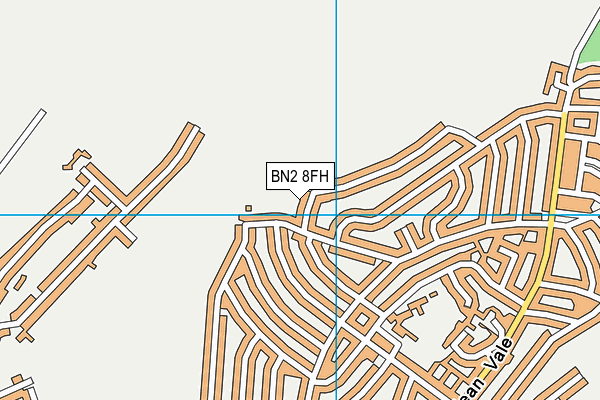 BN2 8FH map - OS VectorMap District (Ordnance Survey)