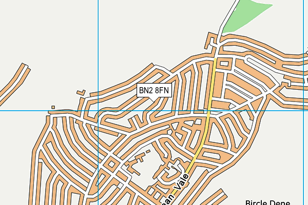 BN2 8FN map - OS VectorMap District (Ordnance Survey)