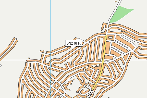 BN2 8FR map - OS VectorMap District (Ordnance Survey)