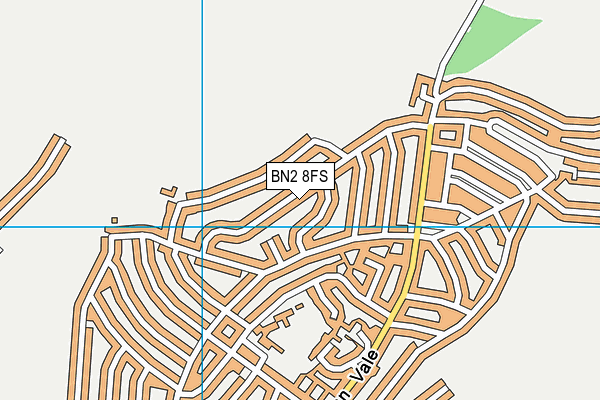 BN2 8FS map - OS VectorMap District (Ordnance Survey)