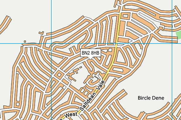 BN2 8HB map - OS VectorMap District (Ordnance Survey)