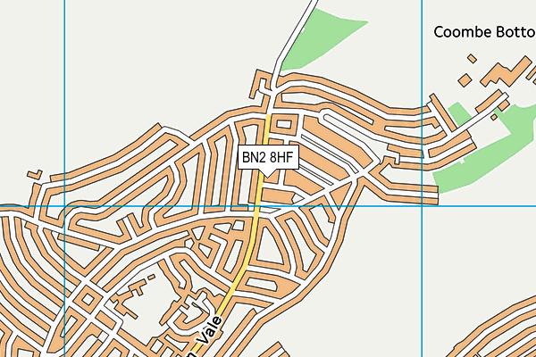 BN2 8HF map - OS VectorMap District (Ordnance Survey)